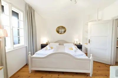 Ein Bett oder Betten in einem Zimmer der Unterkunft Rosi's Ferienwohnung 2to8