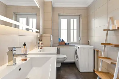 Ein Badezimmer in der Unterkunft YUVA HOMES am Kurpark - BRIGHT Collection