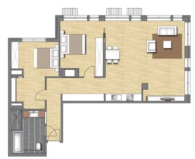 Grundriss der Unterkunft Business Suiten