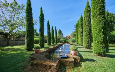 Ein Garten an der Unterkunft ÜbermAlztal Sonnenblick