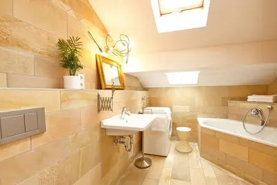 Ein Badezimmer in der Unterkunft Luftikus Lodge