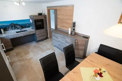 Küche/Küchenzeile in der Unterkunft Ferienwohnung Jeni