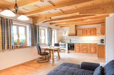 Küche/Küchenzeile in der Unterkunft Gästehaus Oberland