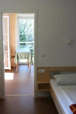 Ein Bett oder Betten in einem Zimmer der Unterkunft Haus am Bach