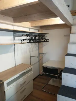 Ein Etagenbett oder Etagenbetten in einem Zimmer der Unterkunft Bad Aibling City Apartment - Pano