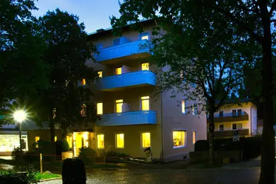 Das Gebäude in dem sich das Hotel befindet