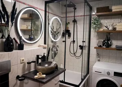 Ein Badezimmer in der Unterkunft Terrassenwohnung Bibi am Chiemsee