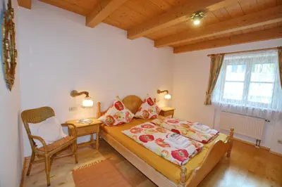 Ein Bett oder Betten in einem Zimmer der Unterkunft 'Kampm'blick