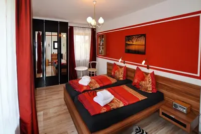 Ein Bett oder Betten in einem Zimmer der Unterkunft Angelika