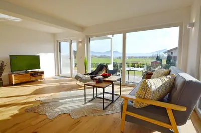 TV/Unterhaltungsangebot in der Unterkunft Berg- und Seeblick