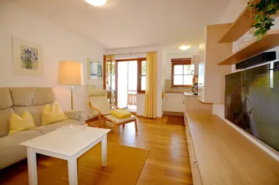 TV/Unterhaltungsangebot in der Unterkunft Ferienresidenz Chiemseestrand - Apartment 14