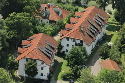 Das Gebäude in dem sich die Ferienwohnung befindet