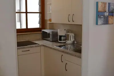 Küche/Küchenzeile in der Unterkunft Ferienresidenz Chiemseestrand - Chiemseesonne