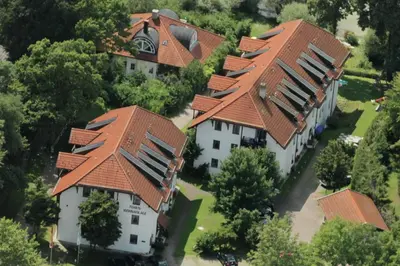 Das Gebäude in dem sich die Ferienwohnung befindet