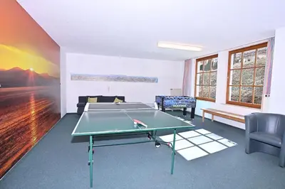 Tischtennis in der Unterkunft Ferienresidenz Chiemseestrand - Sunset 17 oder in der Nähe