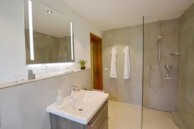Ein Badezimmer in der Unterkunft Haus Magnolia