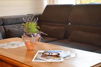 Ein Sitzbereich in der Unterkunft Haus Maja