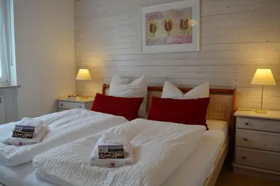 Ein Bett oder Betten in einem Zimmer der Unterkunft Haus Maja