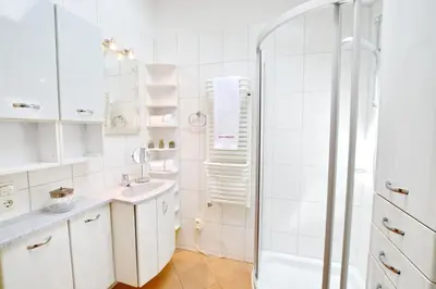 Ein Badezimmer in der Unterkunft Haus Maja