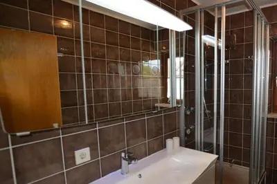 Ein Badezimmer in der Unterkunft Seeluft