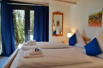 Ein Bett oder Betten in einem Zimmer der Unterkunft TraumBlick