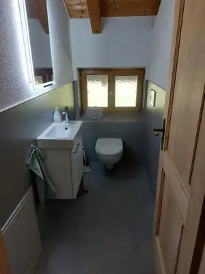 Ein Badezimmer in der Unterkunft Ferienwohnung im Brechstubenweg