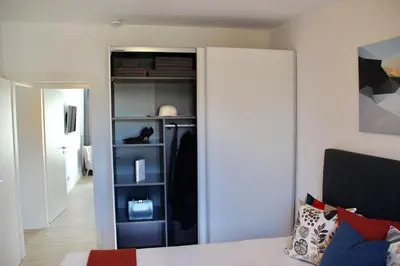 Ein Bett oder Betten in einem Zimmer der Unterkunft Living Concept Bogenhausen