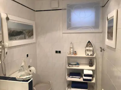 Ein Badezimmer in der Unterkunft Ferienwohnung An der Therme
