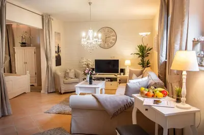 TV/Unterhaltungsangebot in der Unterkunft Ferienwohnung An der Therme