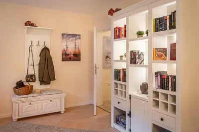Die Bibliothek in der Ferienwohnung