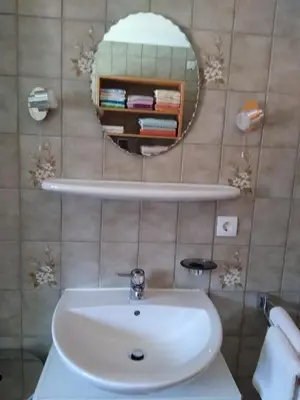 Ein Badezimmer in der Unterkunft Ferienwohnung Resch Schweinberg