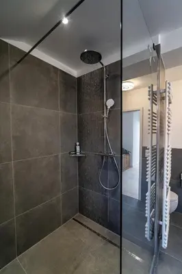 Ein Badezimmer in der Unterkunft Ferienwohnung am Starnberger See