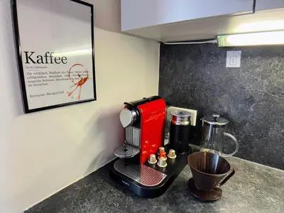Grundriss der Unterkunft 4 Zimmer Wohnung, 6 Bed, Küche, Waschmaschine, Wlan, Garden, free Parking