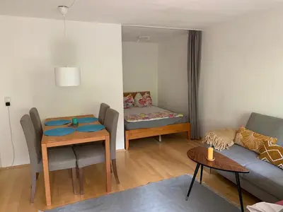 Ein Bett oder Betten in einem Zimmer der Unterkunft München Giesing – Möblierte Ferienwohnung