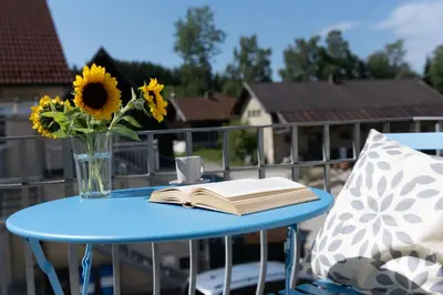 Grundriss der Unterkunft BeSSa Homes 6 Personen 2 Schlafzimmer, 3 King Size, Betten, Balkon, Küche