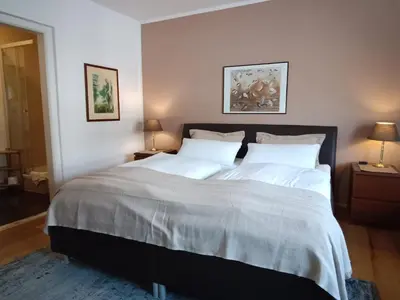 Ein Bett oder Betten in einem Zimmer der Unterkunft Gästehaus Nicole