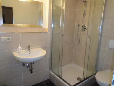 Ein Badezimmer in der Unterkunft Gästehaus Nicole