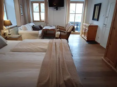 Ein Bett oder Betten in einem Zimmer der Unterkunft Gästehaus Nicole