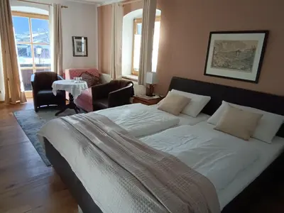 Ein Bett oder Betten in einem Zimmer der Unterkunft Gästehaus Nicole