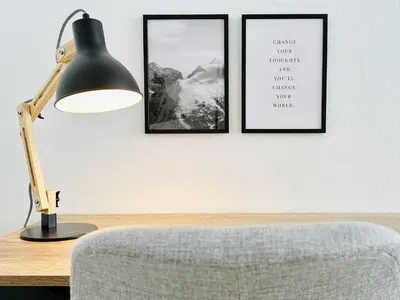 Ein Sitzbereich in der Unterkunft Zentrales City Apartment, Penzberg, 2 Schlafzimmer, Balkon, Parkplatz