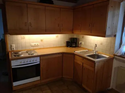 Küche/Küchenzeile in der Unterkunft Ferienwohnung Niklas