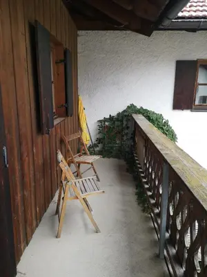 Ein Balkon oder eine Terrasse in der Unterkunft Ferienwohnung Niklas