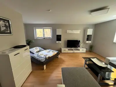 TV/Unterhaltungsangebot in der Unterkunft Großzügige Ferienwohnung im Oberland