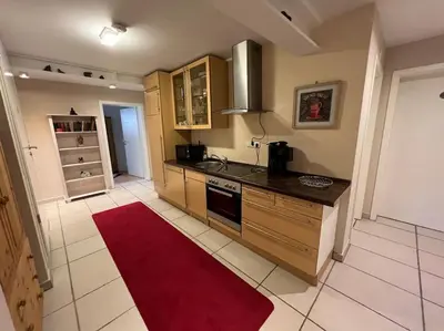 Küche/Küchenzeile in der Unterkunft Großzügige Ferienwohnung im Oberland