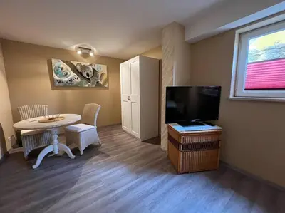 TV/Unterhaltungsangebot in der Unterkunft Großzügige Ferienwohnung im Oberland