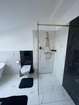 Ein Badezimmer in der Unterkunft Boardinghouse Schongau