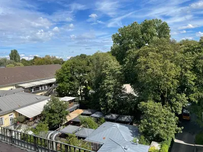 Das Gebäude in dem sich die Ferienwohnung befindet