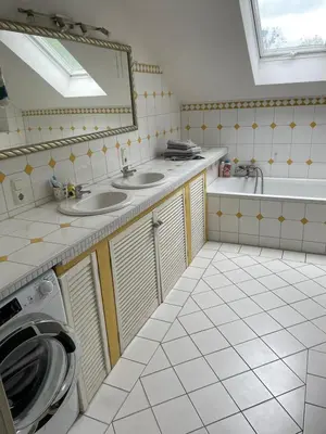 Küche/Küchenzeile in der Unterkunft Schöne Ferienwohnung im Voralpenland