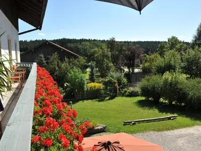 Ein Garten an der Unterkunft Ferienhof Moyer