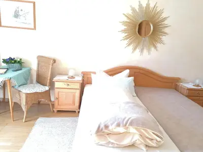 Ein Bett oder Betten in einem Zimmer der Unterkunft Ferienhof Moyer